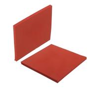HAPINARY 2 Pezzi Tappetini Silicone Resistenti al Calore Riutilizzabili Piastra per Macchine Stampa Caldo e Trasferimento Sublimazione Rosso