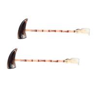 HAPINARY 2 Pezzi Tiragraffi In Corno Di Bue Martello Massaggiante In Corno Di Bue Martello Grattaschiena A Mano Strumento Massaggiante In Di Per Il Corpo Grattaschiena