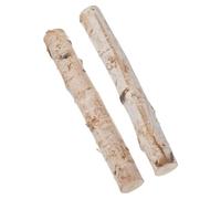 HAPINARY 2 Pezzi Tronchetti Legno di Betulla Naturale Robusti e Facili da Integrare per Decorazioni, Artigianato e Grandi Vasi, Stile Rustico ed Elegante