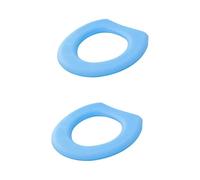 HAPINARY 2 Pz addensare il coprisedile del WC rivestimenti igienici copri scaldabagno tappetino da toilette bath mat bathmat coprivaso universale per wc coprisedili per WC universali Blue