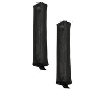 HAPINARY 2 Pz Astuccio in Rete Trasparente Mini Matite Borsa Organizer Per Cancelleria Custodia Per Penna Zip Around Portafogli Da Donna Sacchetto Di Matite Da Disegno Nylon Black