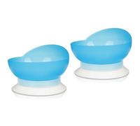HAPINARY 2 Pz ciotola anticaduta ciotola paziente ciotole anziane ciotole di frutta Ciotola per anziani con ventosa Ciotola con ventosa stoviglie per disabili ciotola adattiva Gel di silice