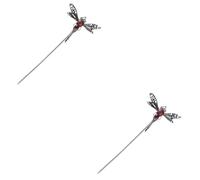 HAPINARY 2 Pz forcina di libellula cinesi per updo per cinese hair hairpin bastoncini per da donna bastoncino per argento Silver