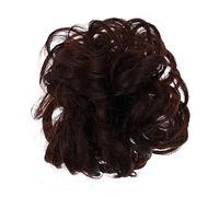 HAPINARY 2 Pz Panino Disordinato Ratto Spillo Estensioni Dei Chignon Disordinati Spazzola Per Umano Estensione Della Coda Di Cavallo Brown Filo Ad Alta Temperatura