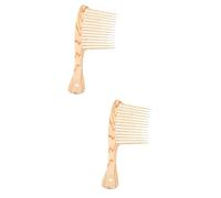 HAPINARY 2 Pz pettine spazzola per capelluto Lavapavimenti per la pulizia scelta barba afro portatili durevole massaggiatore capelluto pettini scelta dei plastica