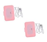 HAPINARY 2 Pz Pulire Più Caldo Sacco Buste Scaricabile Shower Per Ragazze Custodia Per Salviette Per Neonati Neonato Salviette Umidificate Fazzoletto Bagnato Aiuto Mano Plastica Rosa