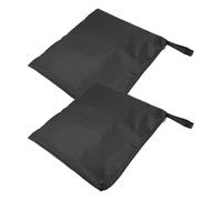 HAPINARY 2 Sacchetti Impermeabili da Viaggio Oxford Nero, Borsa Compatta e Portatile per Biancheria e Poncho, per Attività Outdoor e Viaggi