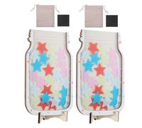 HAPINARY 2 Set Barattoli Magnetici per Ricompense con Stelle in Strumento per Gestione Comportamentale Incentivi Colorati per Aula e Casa Promuove Autodisciplina e Motivazione