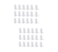 HAPINARY 2 Set Da 18 Pezzi lettino per le dita di garza strumento per la pulizia dei denti gomma dente spazzolino bambino spazzolino da dito infantile detergente per bocca infantile bianca
