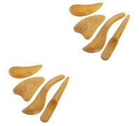 HAPINARY 2 Set Di Bastoncini Raschianti Per Il Viso in Legno Strumento Di Bellezza Per Massaggio Al Collo 4 Pezzi * 2