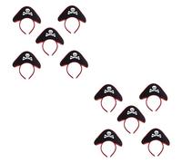 HAPINARY 2 Set Di Cerchietti Per Con Teschio Pirata Per Bambini Copricapo Da Festa Copricapo Da Festival Di Halloween Per Ragazzi E Ragazze 5 Pezzi*2