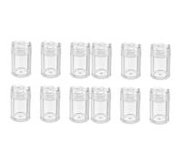 HAPINARY 2 Set Di Contenitori Per Il Trucco in Miniatura Bottiglie Di Plastica Con Foro Aperto Sicuri E Alla Moda Per I Viaggi 6 Pezzi*2