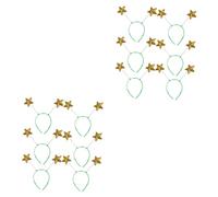 HAPINARY 2 Set Di Fasce Per Primaverili Copricapo Glitterato Accessori Per Feste Per Ragazzi E Ragazze Fascia Per Con Stella Gialla in Schiuma 6 Pezzi*2