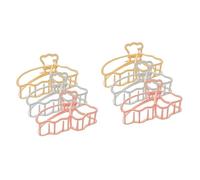 HAPINARY 2 Set Di Fermagli Per A Forma Di Farfalla Per Donne Fermagli Per Copricapi Fermagli Per A Forma Di Farfalla Accessori Per Da Donna 3 Pezzi*2