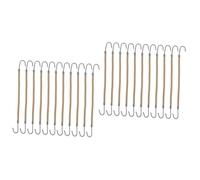 HAPINARY 2 Set Di Fermagli Per Ganci Per Coda Di Cavallo Fasce Elastiche Per Veloci Con Coda Di Cavallo Nodi A Metà Albicocca 20 Pezzi*2
