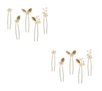 HAPINARY 2 Set Di Fermagli Per Vintage A Forma Di U Con Design Floreale Copricapo Da Sposa Per La Sposa 5 Pezzi * 2