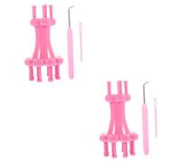 HAPINARY 2 Set di Maglioni Sciarpe Filati Kit per Macchina per Tessere Uncinetti Set di Utensili per Lavorare A Maglia Facili da Usare per La Famiglia