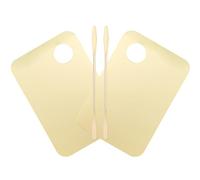 HAPINARY 2 Set Di Piastre Acriliche Portatili Per Cosmetici Strumento Per Truccatori Tavolozza Per Miscelazione Dei Colori Con Spatola Per Fondotinta E Pigmenti