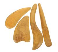 HAPINARY 2 Set Di Raschietto Per Massaggio Corpo Gua Sha Raschietto Per Il Viso Per Donne Strumento Di Rilassamento Per Massaggio Kit Per Massaggio in Legno Naturale 4 Pezzi * 2