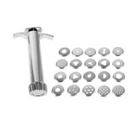 HAPINARY 2 Set Estrusore Manuale in Acciaio Inossidabile per Argilla con Punte Multiple e Stampi per Scultura e Decorazione Torte Adatto per Ceramica e Pasta di Zucchero