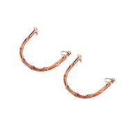 HAPINARY 2 Set Manici Borsa Bamboo con Fibbie Metalliche Resistenti Ricambio Maniglia per Personalizzare E Rinnovare Borse Fai da Te Accessorio Pratico E Durevole per Stile 2 Pezzi * 2