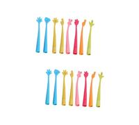 HAPINARY 2 Set Penne Silicone Flessibile Colorate Con Design Cartoon Simpatici Penne Divertenti Per Studenti E Per La Scuola E Attività Scrittura 8 Pezzi * 2