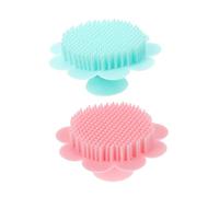 HAPINARY 2 spazzole per il lavaggio in silicone, massaggiatore delicato per capelli e cuoio capelluto, spazzola morbida, maneggevole, durevole, per la pulizia delicata e il rilassamento del cuoio