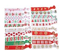 HAPINARY 20 Elastici Per Chioma Natalizi Nodo Accessori Per Chioma Festivi Comodi Da Usare Spessi Ricci Lisci E Medio-spessi Diversi Colori Eleganti E Stampa A Tema Natalizio