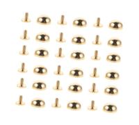 HAPINARY 20 Pezzi Borchie in Rame per Borse e Cinture Piedini Protettivi Forma di Fungo con Vite Rivetti Resistenti AntiGraffio per Pelle e Accessori