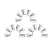 HAPINARY 20 Pezzi Clip Autoadesive per Badge in Plastica Pp Molla Resistente, senza Attrezzi, per Esposizioni e Organizzazioni