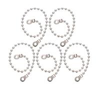 HAPINARY 20 Pezzi Fibbie per Catena di Perline in Ferro Argento Leggero Diversità Funzionale per Etichette Prezzo e Manici Bottiglie
