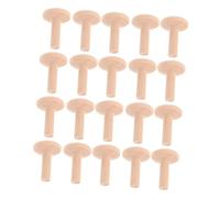 HAPINARY 20 Pezzi in Legno Per Progetti Fai Da Te, Spilli in Legno Duro Naturale, Pioli A Forma T Per, Forniture Artigianali, Strumenti Creativi Ed Educativi Per
