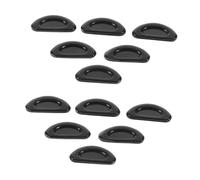 HAPINARY 20 Pezzi Naselli Cuscinetti Nasali Antiscivolo Silicone Per Occhiali Design A Forma Comodo E Anti-ammaccatura Neri