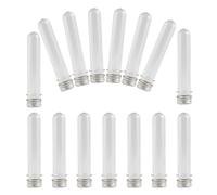 HAPINARY 20 Pezzi Tubetti Trasparenti con Tappi Vite Organizer Portatile per Lacci da Scarpe Contenitori in Plastica Antispill per Lacci Perle e Accessori Custodia Compatta per Viaggi