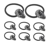 HAPINARY 20 Pz Cerchio dei del cranio Corda porta coda di cavallo per copricapo del cranio fermacapelli halloween elastici per per ragazze corda per gotica