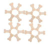 HAPINARY 200 Pezzi Di Piccoli Bottoni In Legno A Forma Di Osso Bottoni Decorativi In Osso Per Animali Domestici Per Cani Abbellimenti Artigianali Per