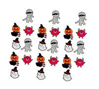 HAPINARY 200pezzi Decorazioni Per Bastoncini Di Caramella Tema Halloween Biglietti Decorativi Carta Per Dolci Perfetti Per Feste Di Halloween Lollipop Holder Colorati e Divertenti