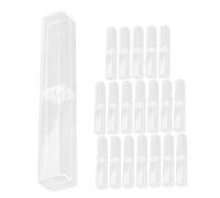 HAPINARY 20pezzi Astuccio Trasparente Pvc Scatole Per Penne e Matite Organizzatore Leggero Per Ufficio e Scuola Storage Compatto e Sicuro Per Cancelleria