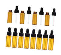 HAPINARY 20pezzi Flacone Contagocce Vuoto Flaconi Ambrati Per Olio Essenziale Flaconi Sottobottiglia Sigillante Contagocce