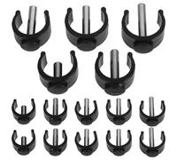 HAPINARY 20pezzi Morsetti c Regolabili Per Bastoni e Deambulatori Blocco Sicuro in Plastica Abs e Acciaio Accessori Per Supporto Stabile e Comfort Di Cammino