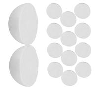 HAPINARY 22 Pezzi Mezza Sfera in Schiuma Bianco per Artigianato DIY Materiale Foam Emisferico da Verniciare per Decorazioni e Progetti Creativi