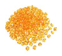 HAPINARY 220 Pezzi riempitivo di vasi Rocce Chiare per vasi cubetti di Ghiaccio Finti riempitivo per vasi a Molla puntello della Sfera di Cristallo Finto Ghiaccio tritato Acrilico Arancia