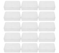 HAPINARY 24 Pezzi Scatola porta pastelli trasparente mini contenitori di pastelli in plastica per la classe scatole da lavoro in plastica per l'aula Transparent