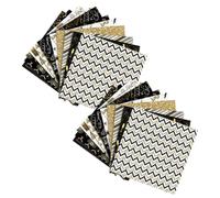 HAPINARY 24fogli Carta per Scrapbooking Carta Artigianale Materiale per Artigianato Fai da Te Multiuso Carte per Planner Carte per Manuali Decorazioni Design Variabile Materiali Cartacei Re