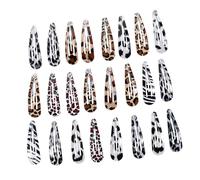 HAPINARY 24pezzi Fermagli Per Leopardati Clip Per Donne e Ragazze Accessori Moda Per Acconciature Set Versatile Per Occasione