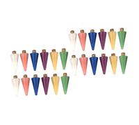 HAPINARY 24pezzi Penna Per Decorazioni Unghie Con Teste Cera Colorate Strumento Per Applicare Strass e Gemme Su Unghie Naturali e Artificiali Facile Da Usare e Pratico Per Manicure e