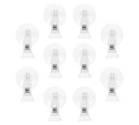 HAPINARY 25 Pezzi Clip Ventosa Trasparente con Gancio per Cartellini Prezzo Plastica per Espositori di Segnali su Vetro e Parete Supporto Morsetto per Messaggi e Cartelli Negozio