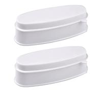 HAPINARY 2pezzi Astuccio Per Nail Art Contenitori Per Polvere Da Immersione Vassoi Resistenti Per Glitter e Polvere Libera Per Applicazione Di French Dip Raccolta Di