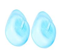 HAPINARY 2pezzi Auricolari Silicone Per Parrucchieri Copertura Per Orecchie Protezione Tinture e Riutilizzabile e Facile Colore Blu