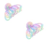 HAPINARY 2pezzi Bohemian Hair Clip Acetato Per Accessorio Per e Non Scivoloso Per Speciali e Cinque Colori